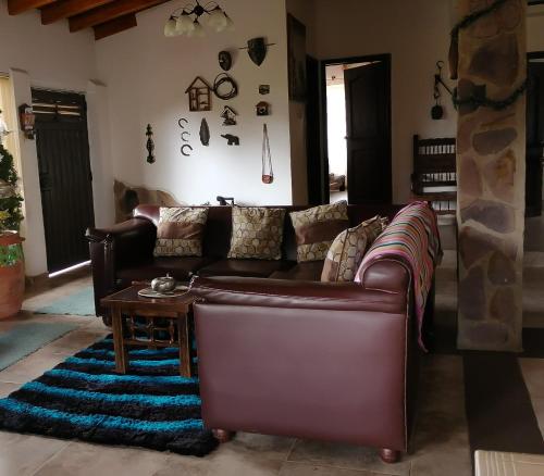 Ruang duduk di Cabaña Villa Mariana