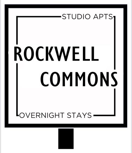 a street sign with the words rolexwell commonsowment stays at Rockwell Commons 