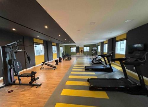 Fitness centrum a/nebo fitness zařízení v ubytování Apto novinho na Barra Funda próximo Allianz I