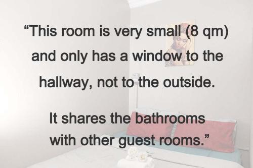 a room is very small cm and only has a window to at Cozy Hatfield Condo in Pretoria