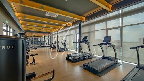 Das Fitnesscenter und/oder die Fitnesseinrichtungen in der Unterkunft Emerald 9 Premier Suites by BlueBanana