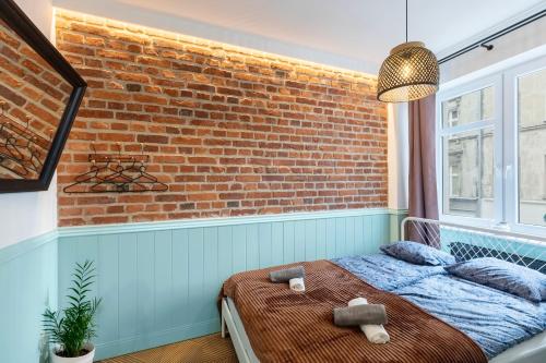 Postel nebo postele na pokoji v ubytování Kotlarska Snug Escape