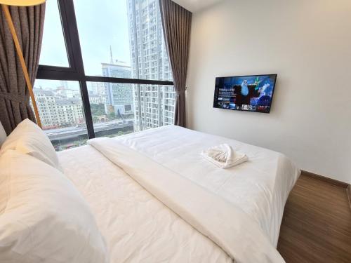 Katil atau katil-katil dalam bilik di Vinhomes Skylake