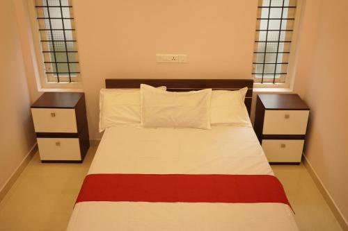 מיטה או מיטות בחדר ב-OHO ROOMS