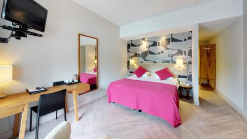 Ένα ή περισσότερα κρεβάτια σε δωμάτιο στο Fletcher Hotel-Restaurant Oud London