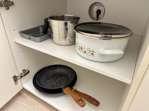 Küche/Küchenzeile in der Unterkunft Apartments Adamas
