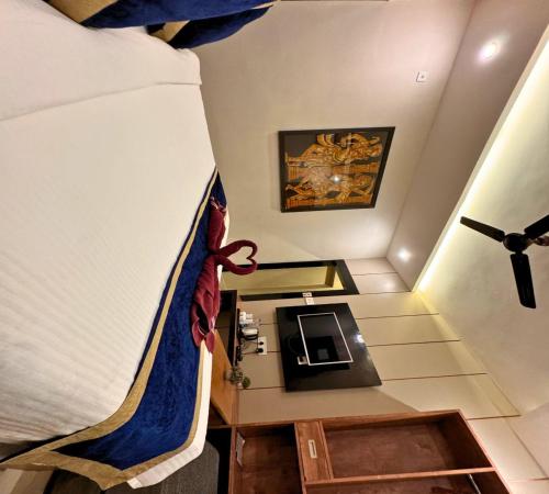 Kuchyň nebo kuchyňský kout v ubytování Hotel Runway Inn