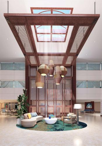 Posezení v ubytování DoubleTree Suites by Hilton Orlando at Disney Springs