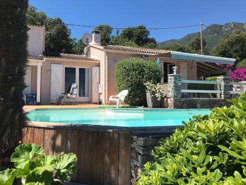 CORSE VILLA CARPE DIEM VUE MER 6 PERS PISCINE