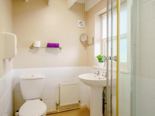 y baño con aseo y lavamanos. en 2 Bed in Kirkby Stephen 78605 en Kirkby Stephen