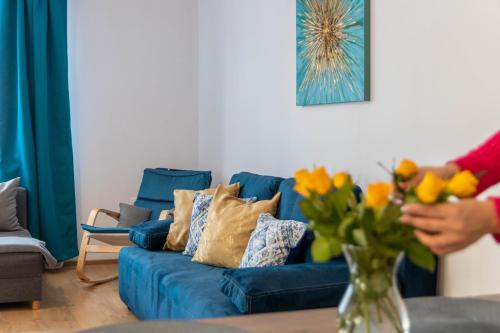 Χώρος καθιστικού στο Lotus Apartman I