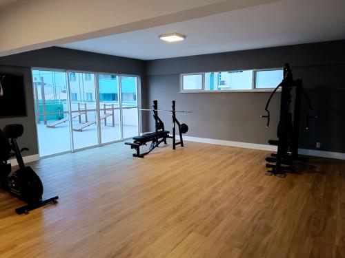 Γυμναστήριο ή/και όργανα γυμναστικής στο Apartamento barra prime