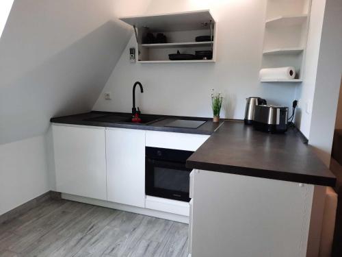 Una cocina o cocineta en Seenlandoase Reppist