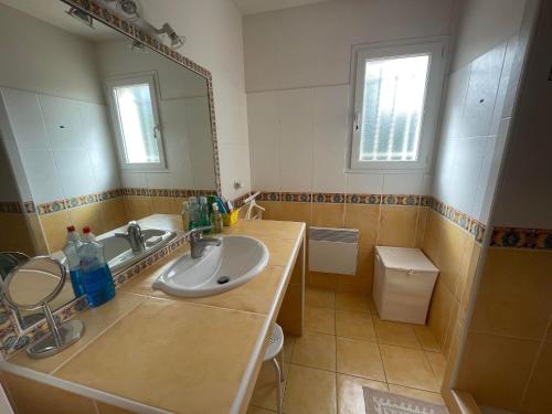 Koupelna v ubytování Villa St Cyprien piscine privée vélos wifi