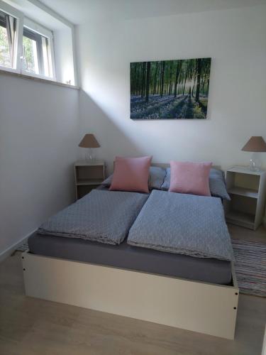 Postel nebo postele na pokoji v ubytování Ferienwohnung in Hitzacker