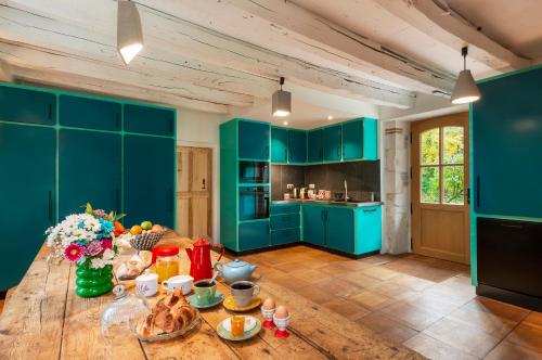 Køkken eller tekøkken på La maison de Ganil