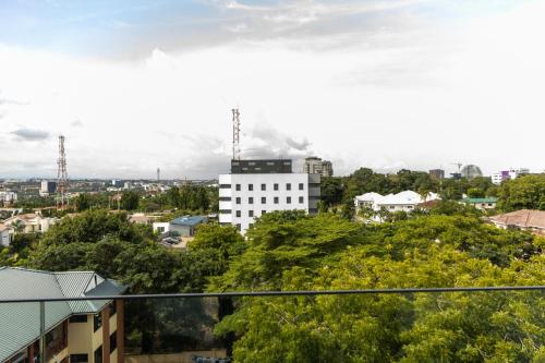 a view of a city from a building at Modern Studio Apartment, Lennox in Accra