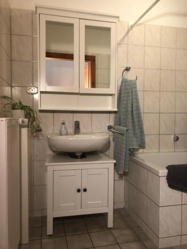 Koupelna v ubytování Das Abendrote Haus