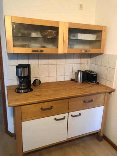Dapur atau dapur kecil di Das Abendrote Haus- Kurz und Langzeitvermietung für Monteure