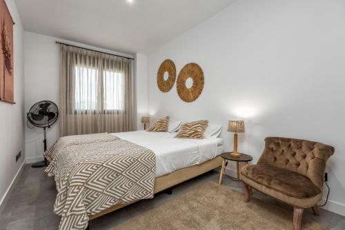Posteľ alebo postele v izbe v ubytovaní Mirador Estepona Hills Casa Bonita