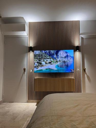 Μια τηλεόραση ή/και κέντρο ψυχαγωγίας στο Studio cosy de charme !
