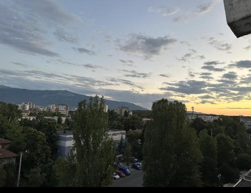 a view of a city with trees and buildings at Nova #7 in Sofia