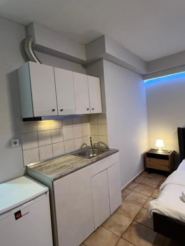 Een keuken of kitchenette bij Larisa City Ap 5 with parking