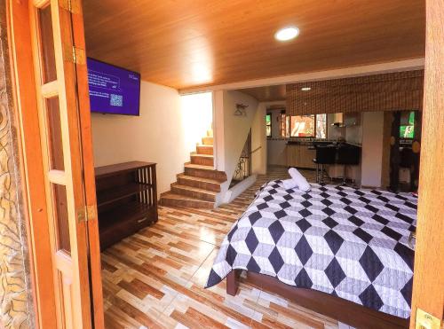 Una cama o camas en una habitación de Casa Custodia