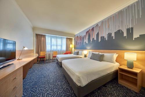 Cama o camas de una habitación en Mercure Perth