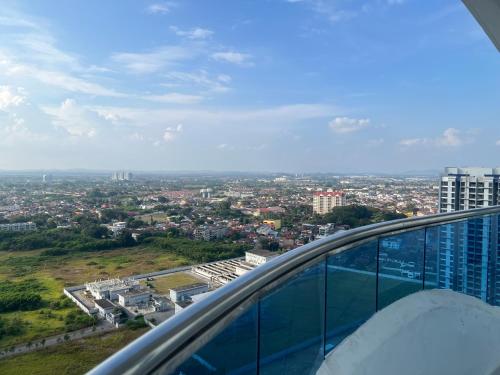 a view of a city from the top of a building at ExcluSuites Malacca @ The Wave Residence in Melaka
