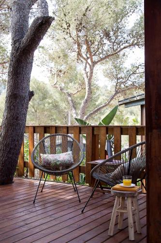 Balkoni atau teres di Camping Caledonia