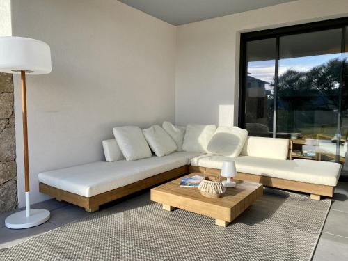 Posezení v ubytování Domaine d'Arca - Flaubert 06 - 3 chambres - rez de chaussée