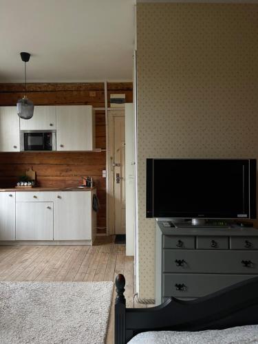 Dapur atau dapur kecil di Hipster’s Kalamaja Studio Apartment