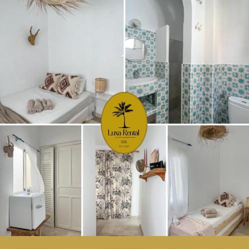 LXR Canggu 2HAB recientemente reformado في تريفة: ملصق صور حمام وغرفة