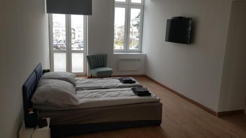 Postel nebo postele na pokoji v ubytování Apartamenty Centrum Plac Wolności ApartHotel wyjątkowy