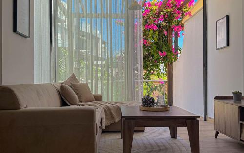 Χώρος καθιστικού στο The Diamond Hidden Suites