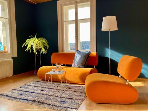 Posezení v ubytování Ferienwohnung La Scala