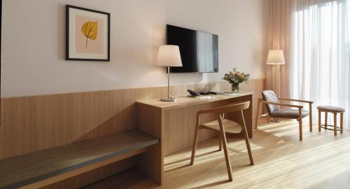 Le Fucine Hotelにあるテレビまたはエンターテインメントセンター