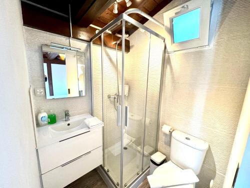 Kúpeľňa v ubytovaní 3 Casita-Estudio con Jardín en la playa