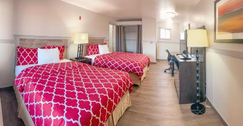 Postel nebo postele na pokoji v ubytování Best Motel