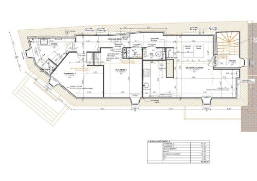 Půdorys ubytování Appartement Ikebana - Maulévrier Cholet Puy du Fou