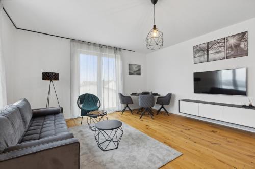 Μια τηλεόραση ή/και κέντρο ψυχαγωγίας στο PEAKview: Penthouse / Zentrum / Netflix