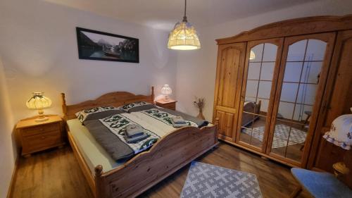 Ένα ή περισσότερα κρεβάτια σε δωμάτιο στο Ferienhaus Sophia & Ilse