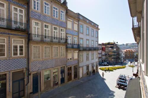 a view of a street in a city with buildings at RVA - Porto Central Flats in Porto