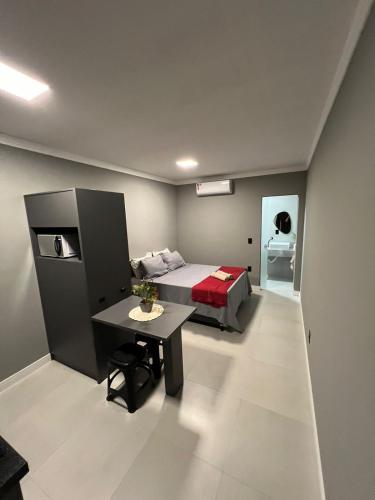 Katil atau katil-katil dalam bilik di Hospedagem Confortável e Prática para viajantes e férias - Próxima à BR-101