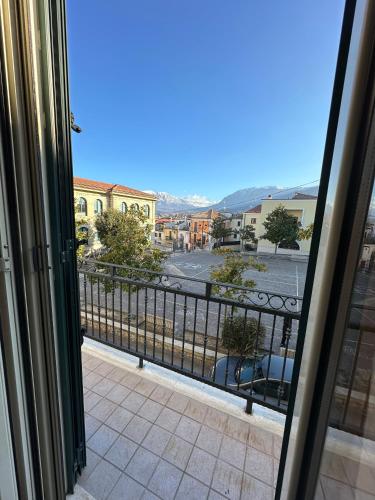 a view of a street from a balcony at Terrazza su Tocco in Tocco da Casauria