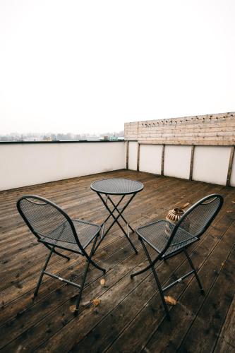 Uma varanda ou terraço em Byt 21 v Rezidenci Bílý lev na náměstí