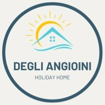 a logo for a holiday home with a house at Degli Angioini Holiday Home in Caulonia Marina