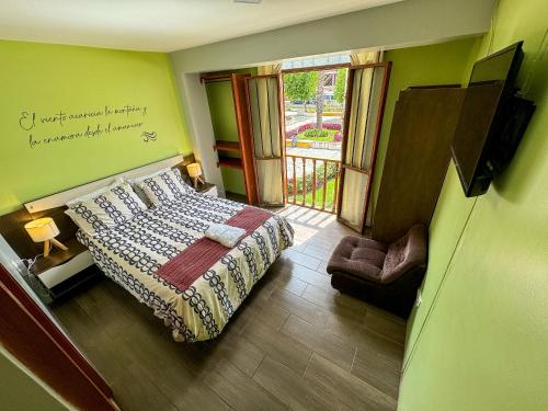 Postel nebo postele na pokoji v ubytování Benkawasi Experience Huaraz