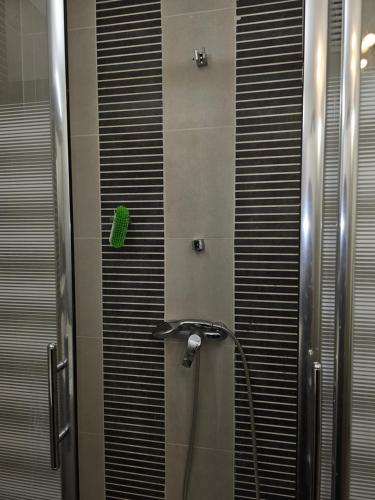 a shower in a bathroom with a shower head at Ina-Olivia F5 à Massy in Massy